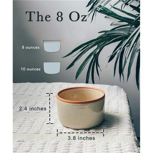 8oz, Set of 6 - Small Oven Safe Baking Dishes/Cups -For Personal Pudding,Souffle - Picture 3 of 7